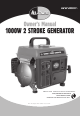 All-Power 1000W 2 Stroke Generator Owner's Manual