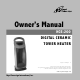 Royal Sovereign HCE-200 Owner's Manual