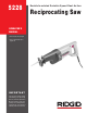 RIDGID 5228 Operator's Manual