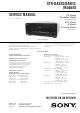 Sony STR-DA3ES Service Manual