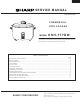 Sharp KSH-777DW Service Manual