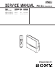Sony KP-41PX1 Service Manual