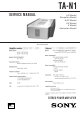 Sony TA-N1 Service Manual