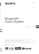 Sony MEX-BT5750U Operating Instructions Manual