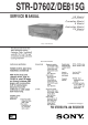 Sony STR-D760Z Service Manual