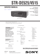 Sony STR-DE525 Service Manual