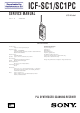 Sony ICF-SC1 Service Manual