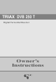 Triax DVB 250 T Owner's Instructions Manual