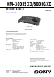Sony XM-3001SXD Service Manual