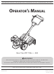MTD 400 Operator's Manual