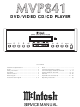 McIntosh MVP841 Service Manual