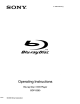Sony BDP-S360 Operating Instructions Manual