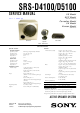 Sony SRS-D4100 Service Manual