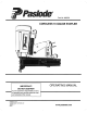 Paslode 900078 Operating Manual