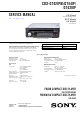 Sony CDX-GT42IPW Service Manual