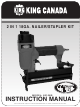 KING CANADA 8210NS Instruction Manual