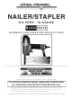 Central Pneumatic 95218 Assembly And Operation Instructions Manual