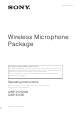 Sony UWP-V1 Operating Instructions Manual
