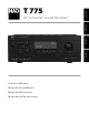 NAD T 775 Owner's Manual