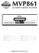 McIntosh MVP861 Service Manual