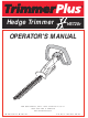 TrimmerPlus INSTRUCTION MANUAL Operator's Manual
