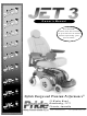 Pride Mobility JET 3 Owner's Manual