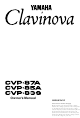 Yamaha Clavinova CVP-87A Owner's Manual