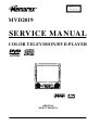 Memorex MVD2019 Service Manual