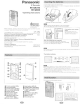 Panasonic RR-QR240 Operating Instructions Manual