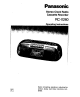 Panasonic RC-X260 Operating Instructions Manual
