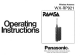 Panasonic Ramsa WX-RP921 Operating Instructions Manual