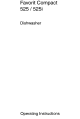 AEG Favorit Compact 525i Operating Instructions Manual