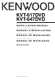 KENWOOD KVT-617DVD Installation Manual