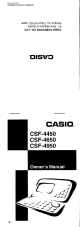 CASIO CSF-4450 Owner's Manual