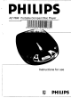 Philips AZ 7566 Instructions For Use Manual