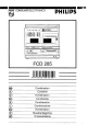 Philips FCD 285 Owner's Manual