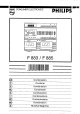 Philips F 883 Owner's Manual