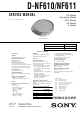 Sony D-NF611 Service Manual