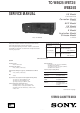Sony TC-WE625 Service Manual