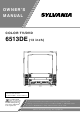 Sylvania Sylvania 6513DE Owner's Manual