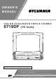 Sylvania Sylvania 6719DF Owner's Manual