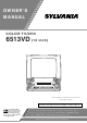 Sylvania Sylvania 6513VD Owner's Manual