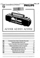 Philips AZ 8100 Operating Instructions Manual