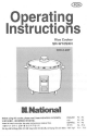 Panasonic SR-W10SXN Operating Instructions Manual