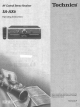 Technics SA-AX6 Operating Instructions Manual