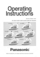 Panasonic NI-350S Operating Instructions Manual