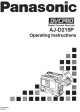 Panasonic AJ-D215P Operating Instructions Manual