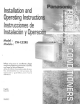 Panasonic CW-C52RU Installation And Operating Instructions Manual