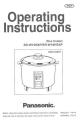 Panasonic Rice-O-Mat SR-W10SXP Operating Instructions Manual