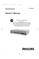 Philips DVP620VR/17 Owner's Manual